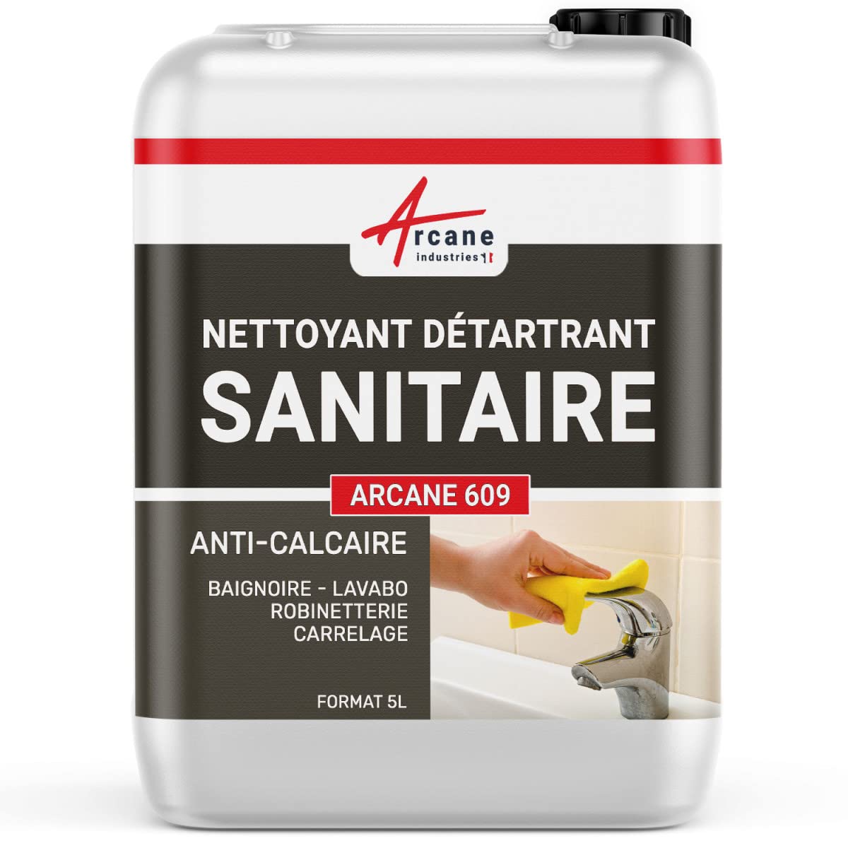 Nettoyant Inox WC Baignoire Salle de Bain 5 L