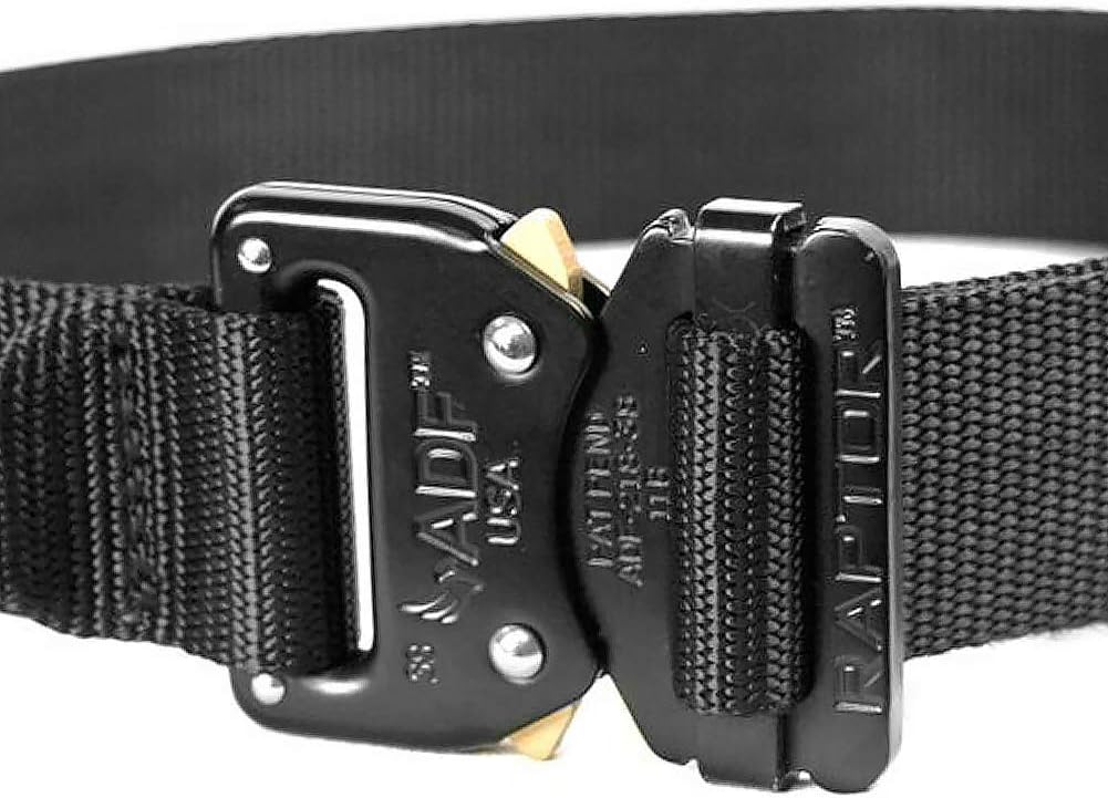 Fusion Tactical Military Police Riggers Belt Black Large 38-43"/2" Wide