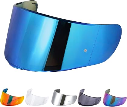 Helmet Visor Shield for SEDICI Strada II and Strada 3 /FF397/FF801Motorcycle Helmets Visor Chrome Blue