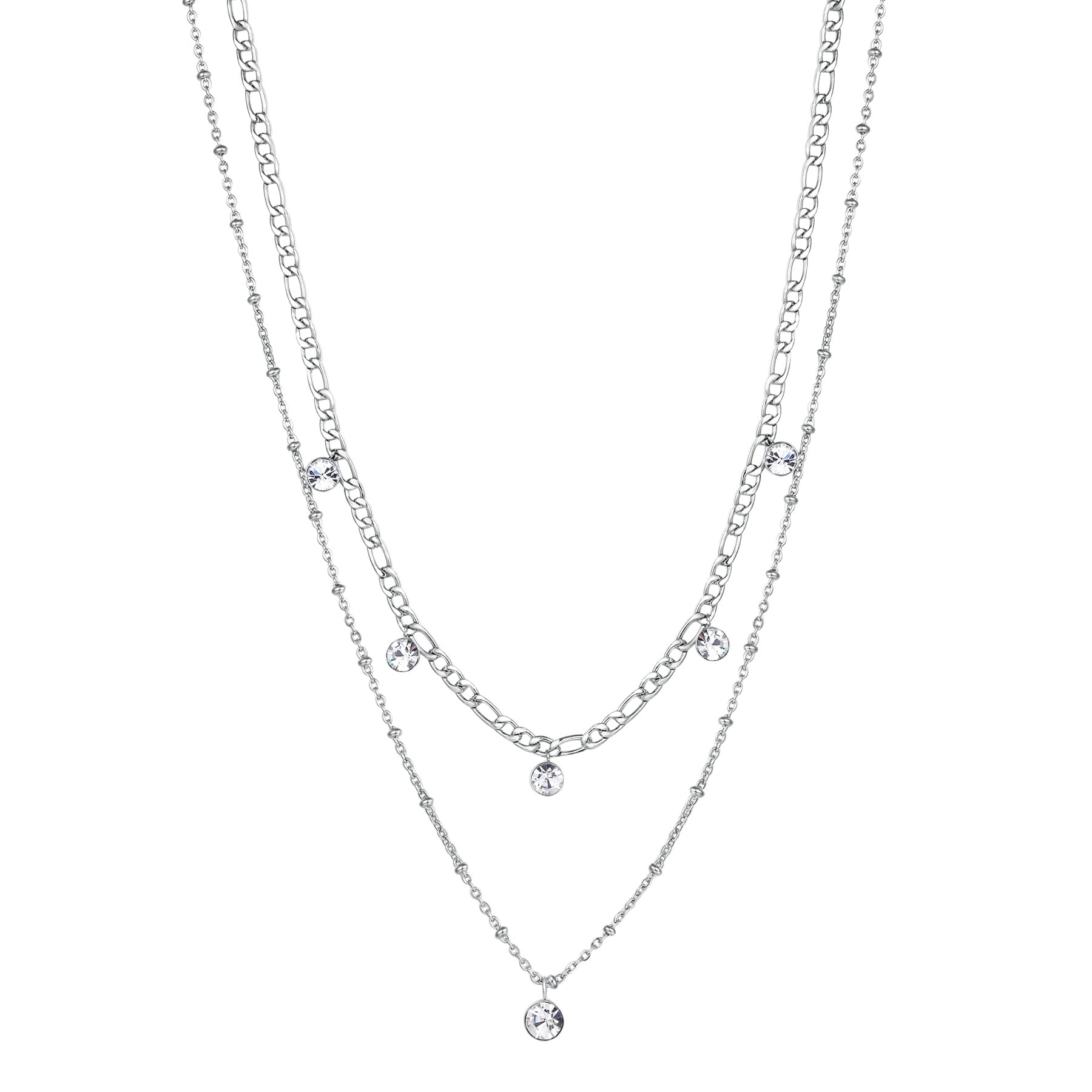 Brosway Collana Donna in Acciaio e Cristalli | Collezione Symphonia - BYM81