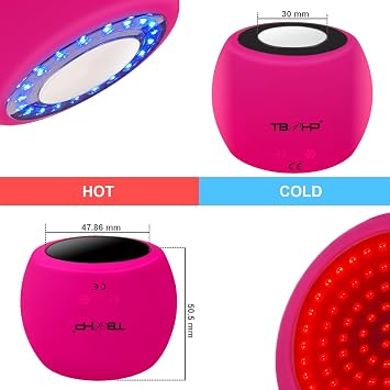2 in 1 Red-Light Hot Cold Electric Face Massager,Multifunctional Wireless Facial Sculpting Tools for Face and Neck Toning Devices