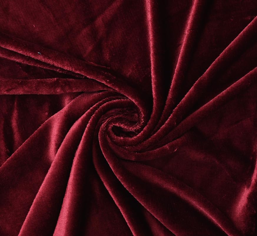 Image of Sands Premium Ultra Soft Woollen Pillow Cover Set of 2 for Winter with Zipper Closure, Cozy Pillow Case Perfect for Warmth, Flannel Warm Pillowcases, King size-18X28 Inches (Maroon)
