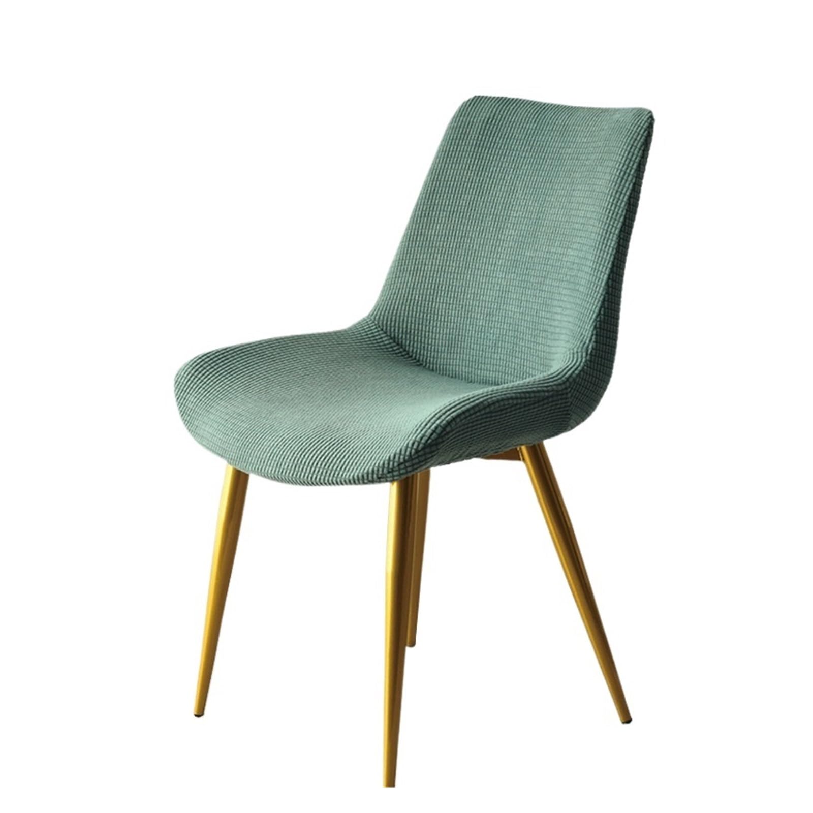 RYQZHHY Chair Cover Curved Backrest Dining Chair Cover General Household Elastic Solid Concave Stool