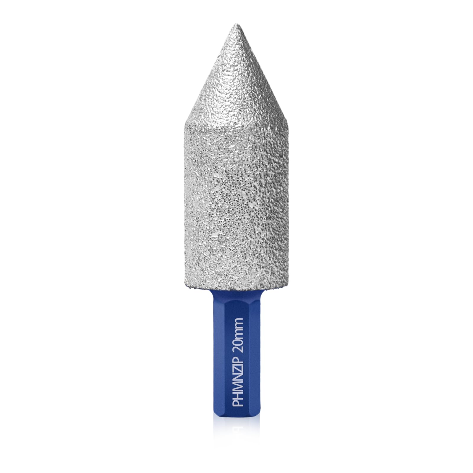 Diamond Chamfer Bits 20 mm Hexagon Shank Beveling Milling Bit Countersink Drill for Tiles Marble Ceramic Granite Trimming Finishing Cleaning of Enlargement Grinding Existing Holes - Image 2