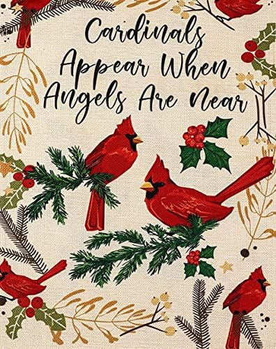 Jigsaw Puzzles 300 Pieces for Adults Red Cardinal Bird Welcome Winter Family Game Play Jigsaw Unique Shaped Wooden Jigsaw Puzzles for Adults and Kids