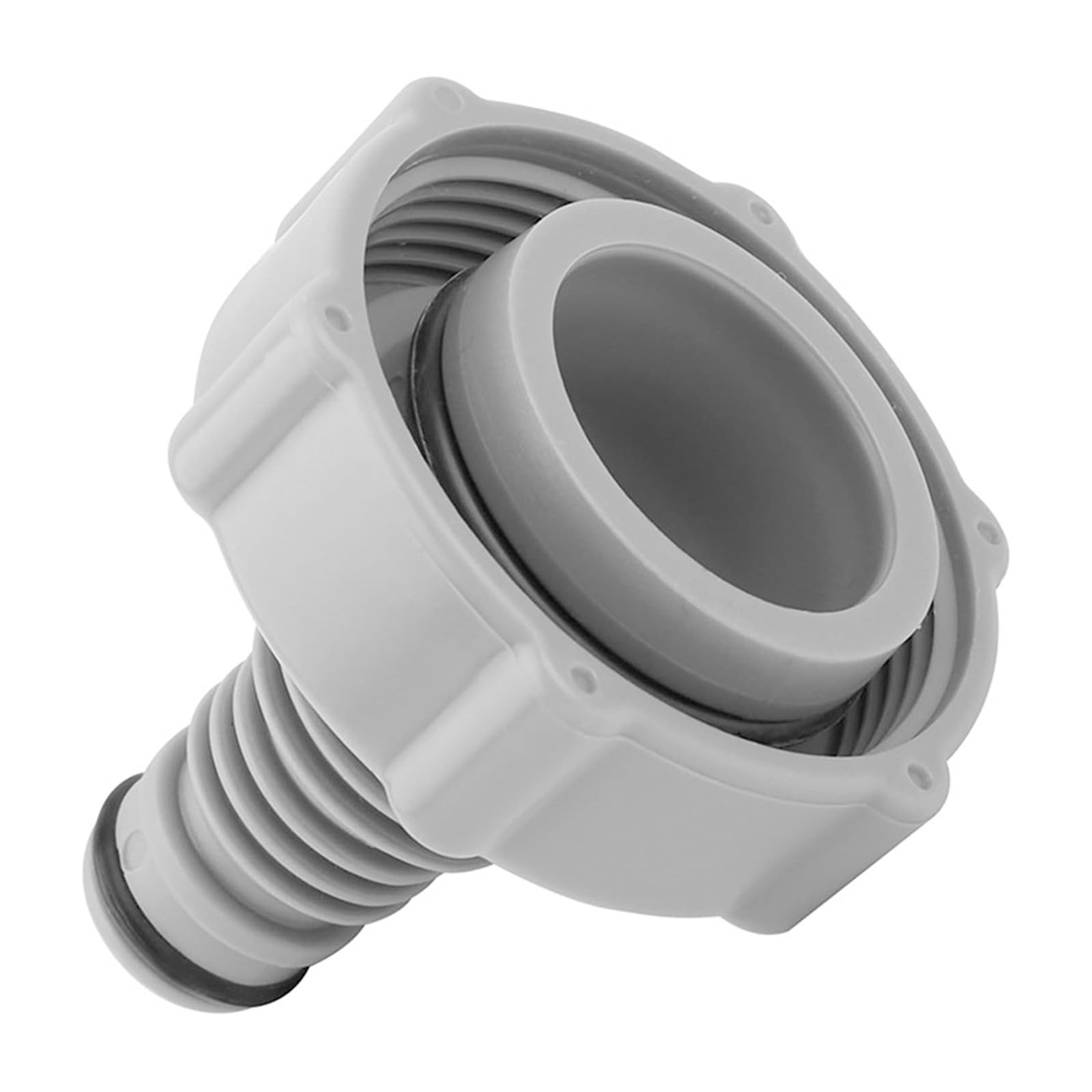 Pool Drain Valve, Plastic Pool Drain Adapter Pool Drain Connector Pool Drain Fitting Connects for Pool Hose Adapter Swimming Pool Drain Parts, Part Number P6H1419