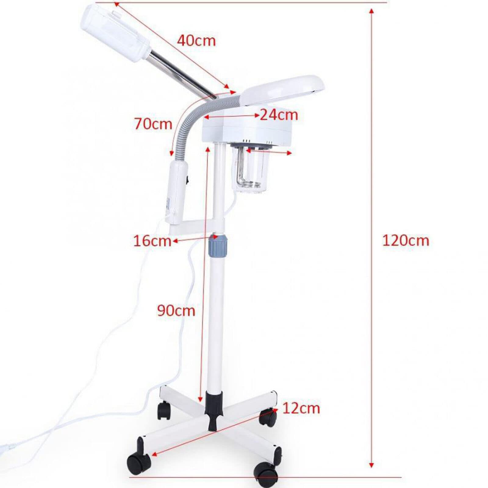 Vaporizador facial profesional 2 en 1 para rostro, spa, senos, hidratante, salón en casa, toalla de vapor facial