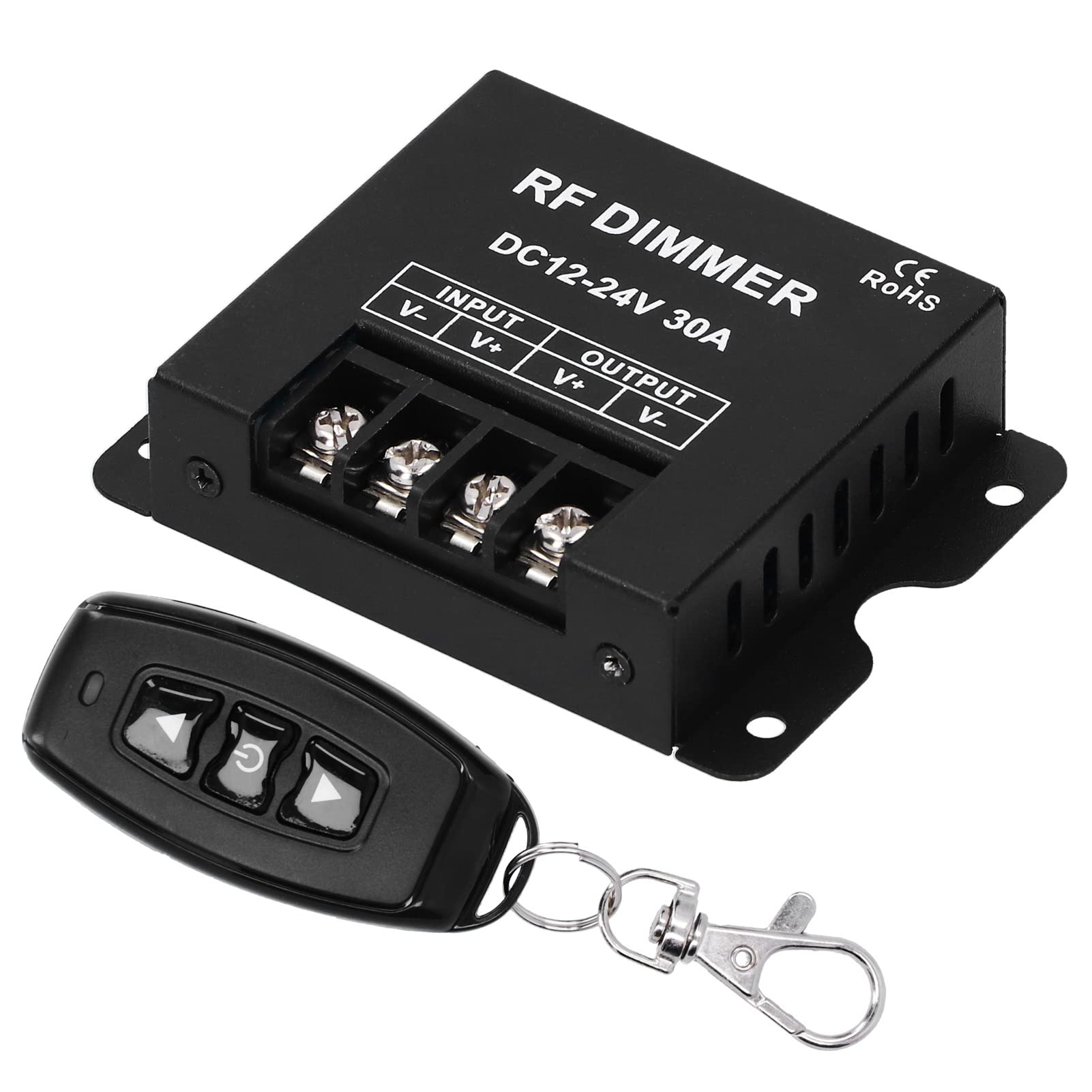 LED Dimmer, Remote Control Dimmer, Button Control DC 12-24V Large Power 3 Keys Professional for MR16 LED Spotlights LED Recessed Lights LED Strip Lights