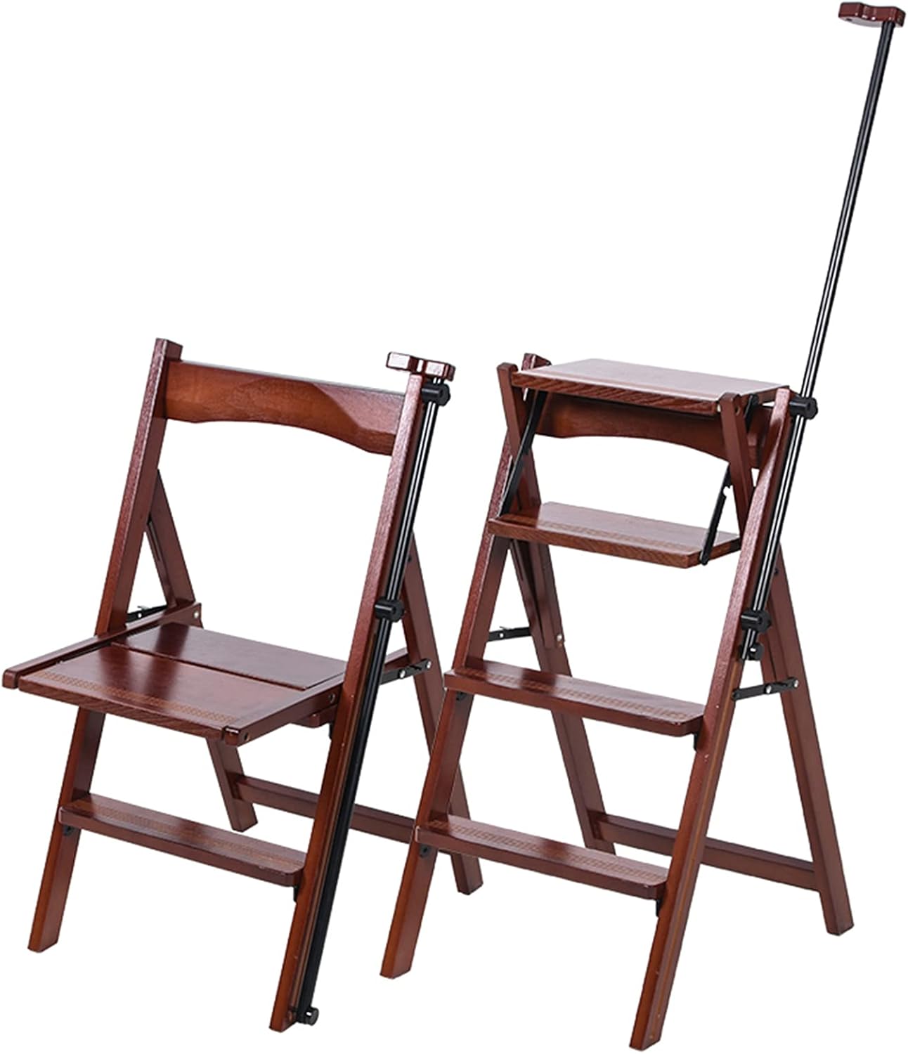 Wooden Step Stool Foldable Step Stool for Kids,Small Wood Stool Perfect for Kitchens Bedrooms Kids Rooms Multifunctional Heightened Stool Maximum Load 150kg