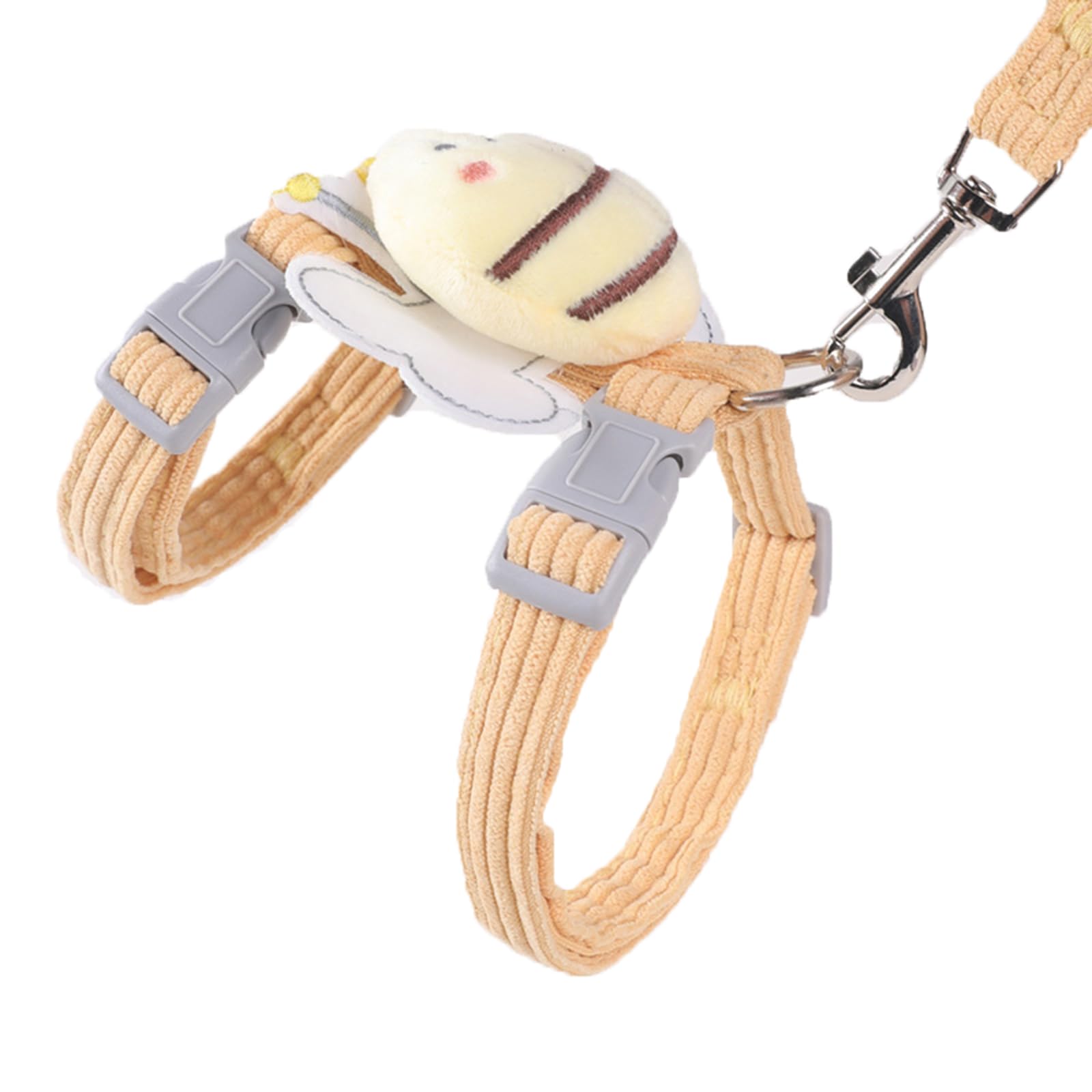 S Yellow Escape Proof Cat Harness & Leash - Outdoors Walking Travel Kitten Harness