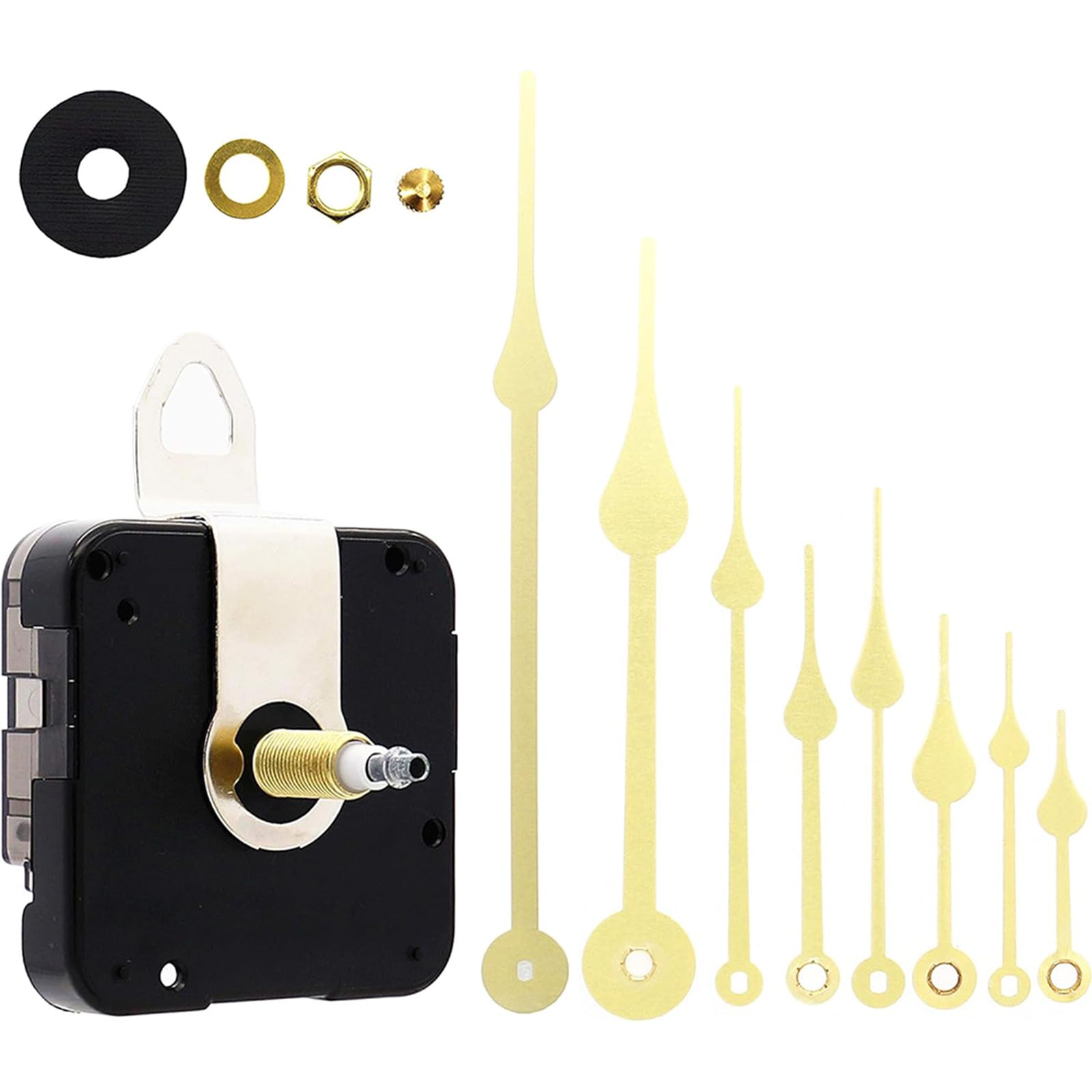 Elnwnnkc Clock Hands Battery Operated Clock Movement Set Mechanism Swing Wall Motor Set Mechanism Short Shaft