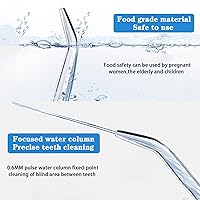 Vista 4 de 3 cabezales de repuesto para irrigadores orales Waterpik, puntas de repuesto para irrigadores orales Waterpik (azul, morado y verde)