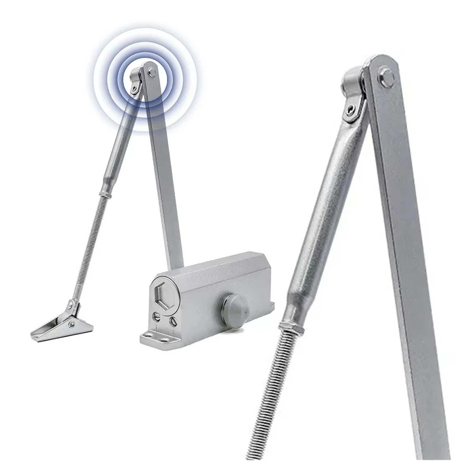 Chiudiporta con molla in metallo, strumento di chiusura silenziosa | Affidabile hardware di chiusura automatica automatica for realizzare una chiusura silenziosa e stabile della porta(45-85KG)