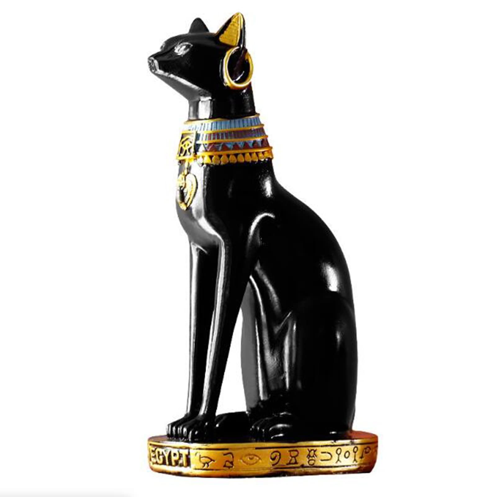 Amazon.co.jp: 古代エジプトエジプト猫の置物、女神バスト猫ファラオの