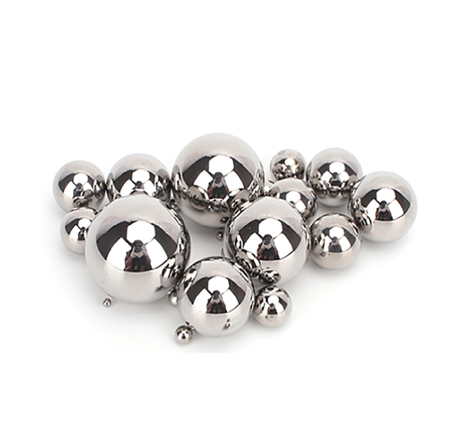 Boule en acier inoxydable 420 solide, diamètre 0.4mm 0.5mm 0.6mm 1mm -12.7mm, perles en acier lisse de haute précision, boule ronde(10mm-50pcs)