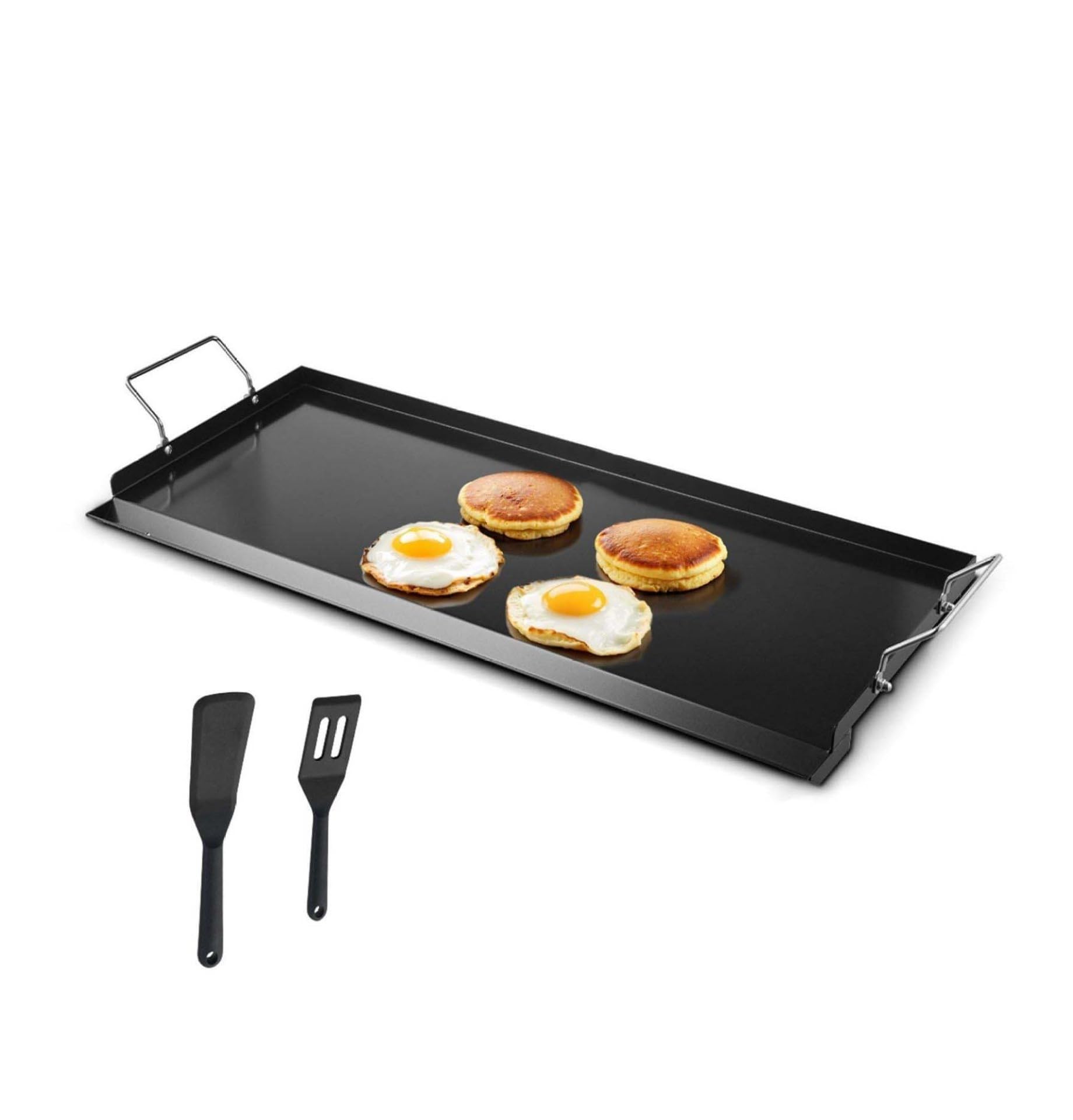 32x14 in Flat Top Griddle Carbon Steel Universal BBQ Grill Pan Cookware