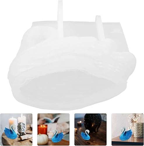 Miniatura 8 de EXCEART Molde de cisne 3D de silicona para animales, molde de resina para fondant, molde de jabón para pudín de bricolaje, postres de chocolate,