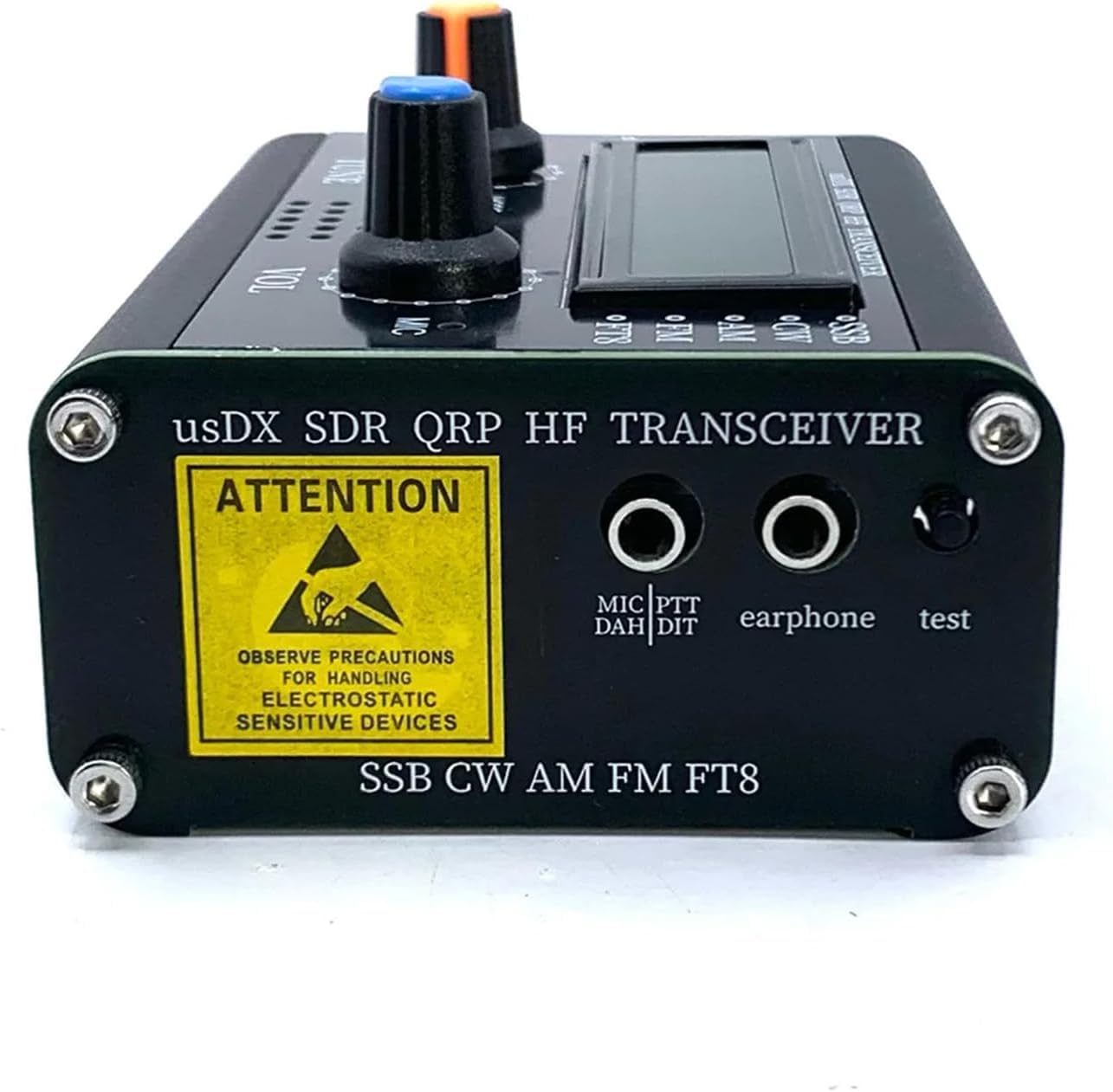 Putikeeg Émetteur-récepteur TR USDX 3 bandes USDX multimode QRP assemblé avec étui