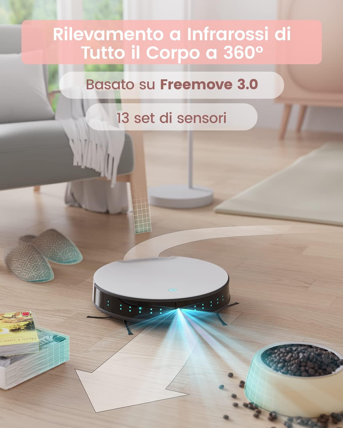 LEFANT Robot Aspirapolvere,Aspirazione Potenza 4500Pa,4 Modalità di Pulizia,Controllo APP/Alexa/Google,Fino a 165 Minuti di Autonomia,Ideale per Peli di Animali Aspirapolvere Robot N1 LEFANT Robot Aspirapolvere,Aspirazione Potenza 4500Pa,4 Modalità di Pulizia,Controllo APP/Alexa/Google,Fino a 165 Minuti di Autonomia,Ideale per Peli di Animali Aspirapolvere Robot N1