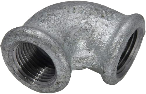 Winkel 90° gegossen mit Innengewinde Rp 1/2" (IG), beidseitig, 25 bar Temperguss