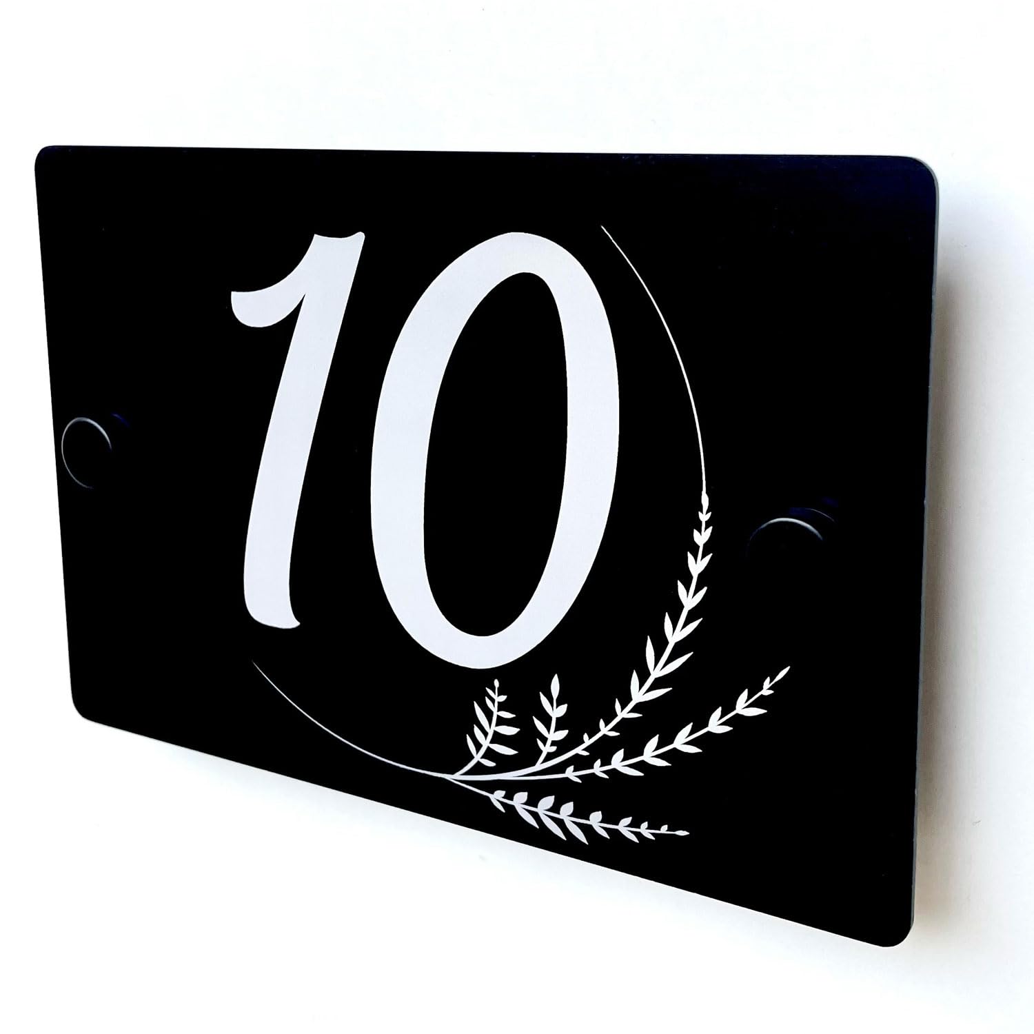 plaque numéro de maison en aluminium