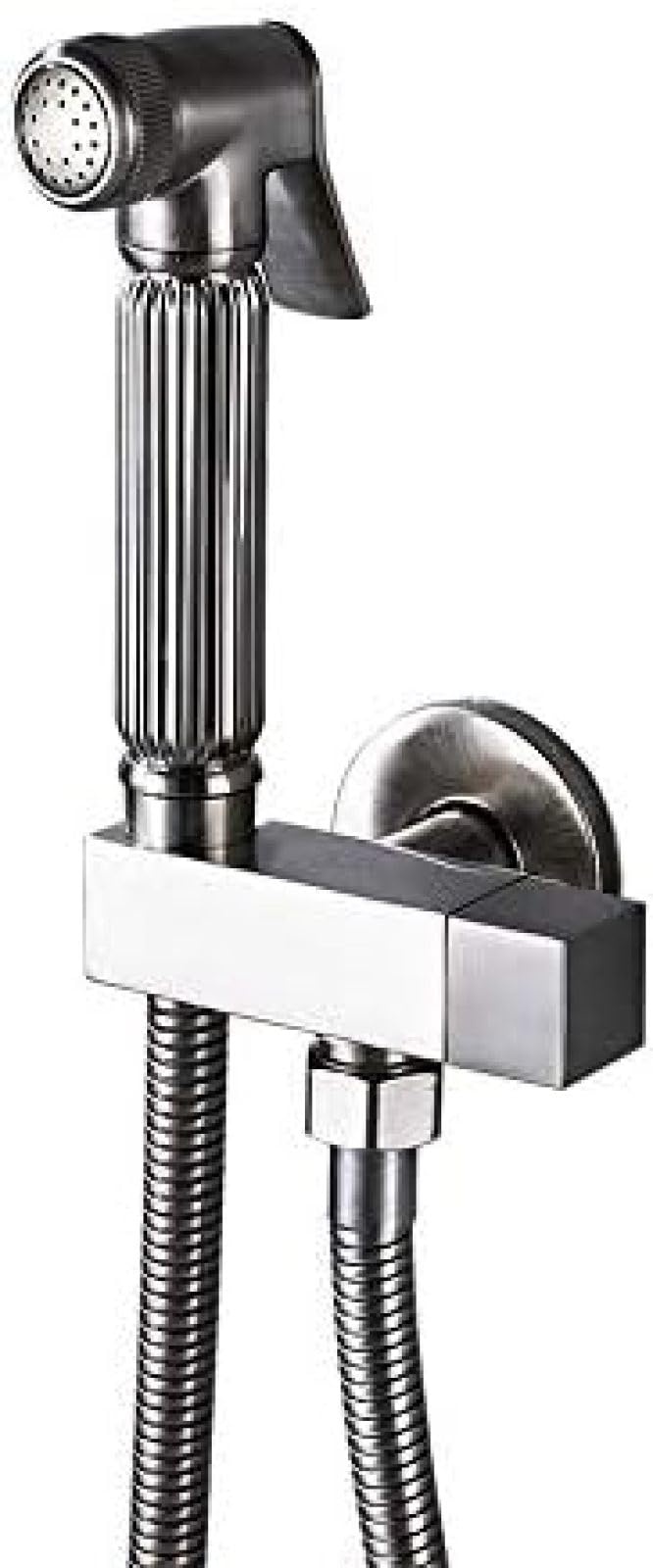 Głowica spryskiwacza bidetu montowana na ścianie łazienka bateria bidetowa bateria prysznicowa toaleta bidet muzułmańska mosiężna podkładka kran - czarny brązowy bidet