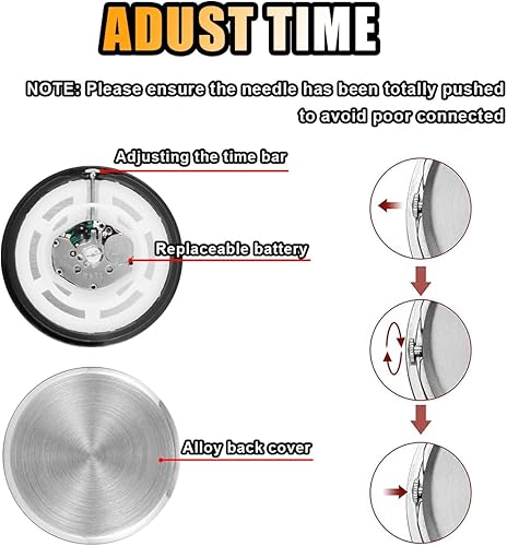 Miniatura 6 de 2 mini relojes para automóvil, reloj luminoso para automóvil con adhesivo, clip de ventilación de aire para automóvil, relojes de cuarzo, relojes de