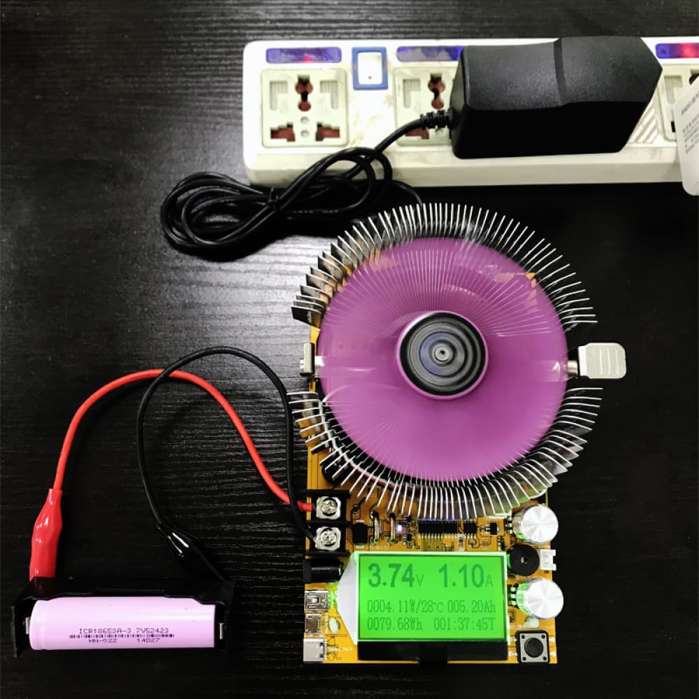 150W 20A Einstellbare Konstantstrom Elektronische Last, Hohe Präzision Entladungswiderstand Kapazität Tester mit LCM Display