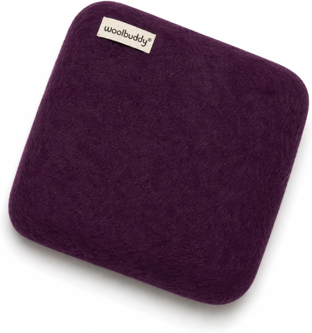 Woolbuddy Needle Felting Mat 10 x 10 x 1.5 Inch (Purple) Pure Wool Felt Pad