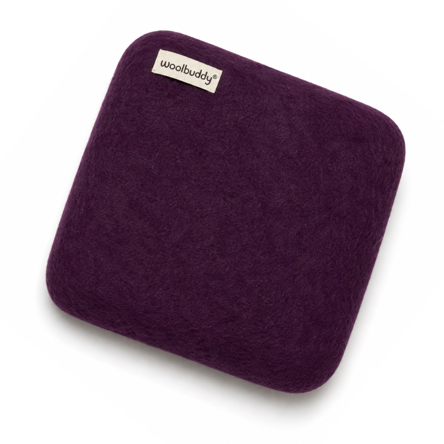 Woolbuddy Needle Felting Mat 10 x 10 x 1.5 Inch (Purple) Pure Wool Felt Pad