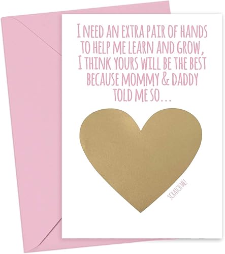 Miniatura 12 de Spanish Will You Be My Godmother Godfather Scratch Off Card, Card for Tia y Tio Promotion to Padrinos from Niece Nephew Goddaughter Godson