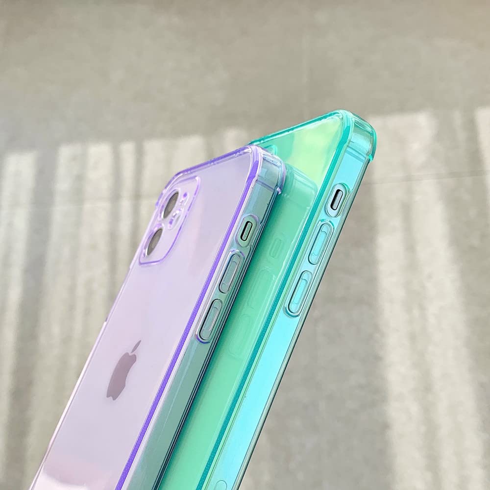 N NEWTOP Cover Compatibile con Apple iPhone 12 PRO Max, Custodia TPU Soft Gel Silicone Ultra Slim Sottile Flessibile Case Posteriore Protettiva (Verde