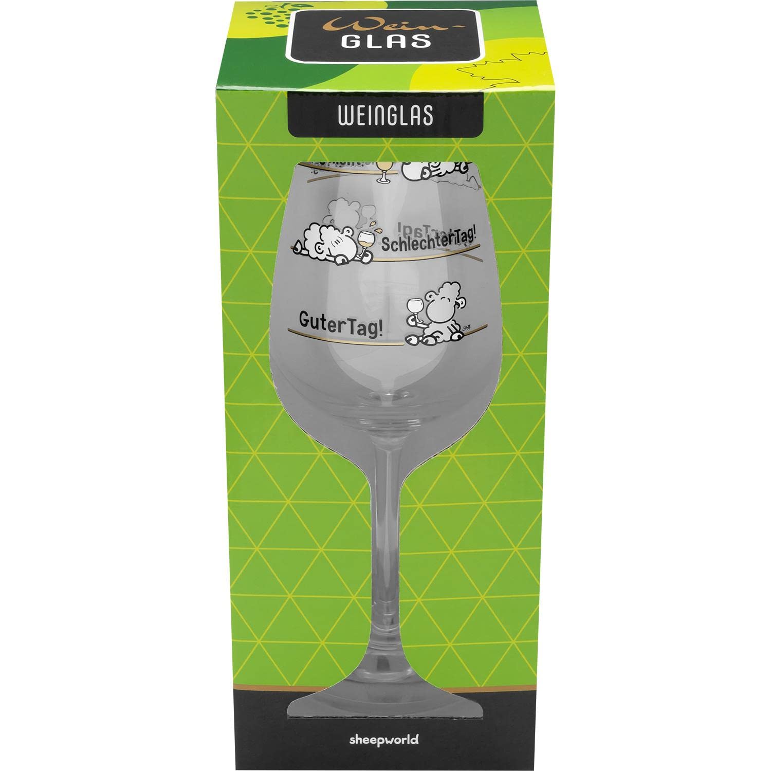 Sheepworld Bicchiere Da Liquore In Vetro Con Scritta Umoristica “Das Beste Alter” – Capacità 6 Cl