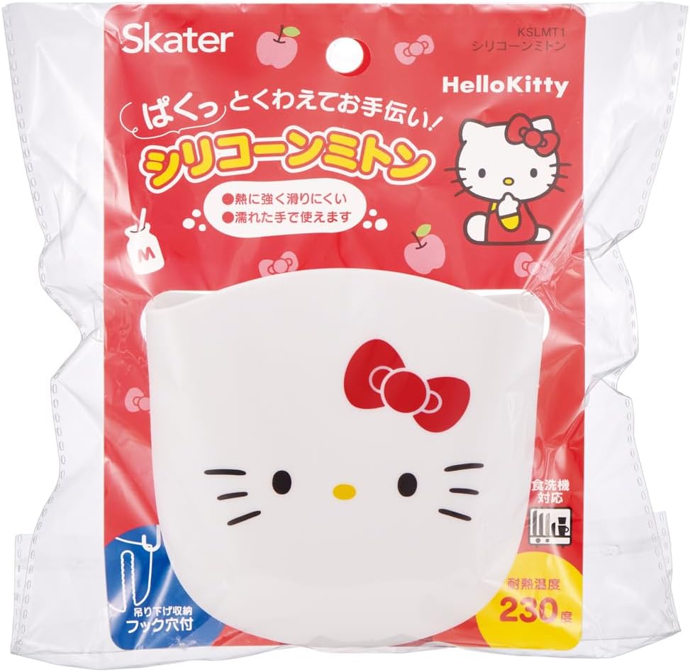 Skater KSLMT1-A Hello Kitty Sanrio Die Cut Silicone Mitten Potholder