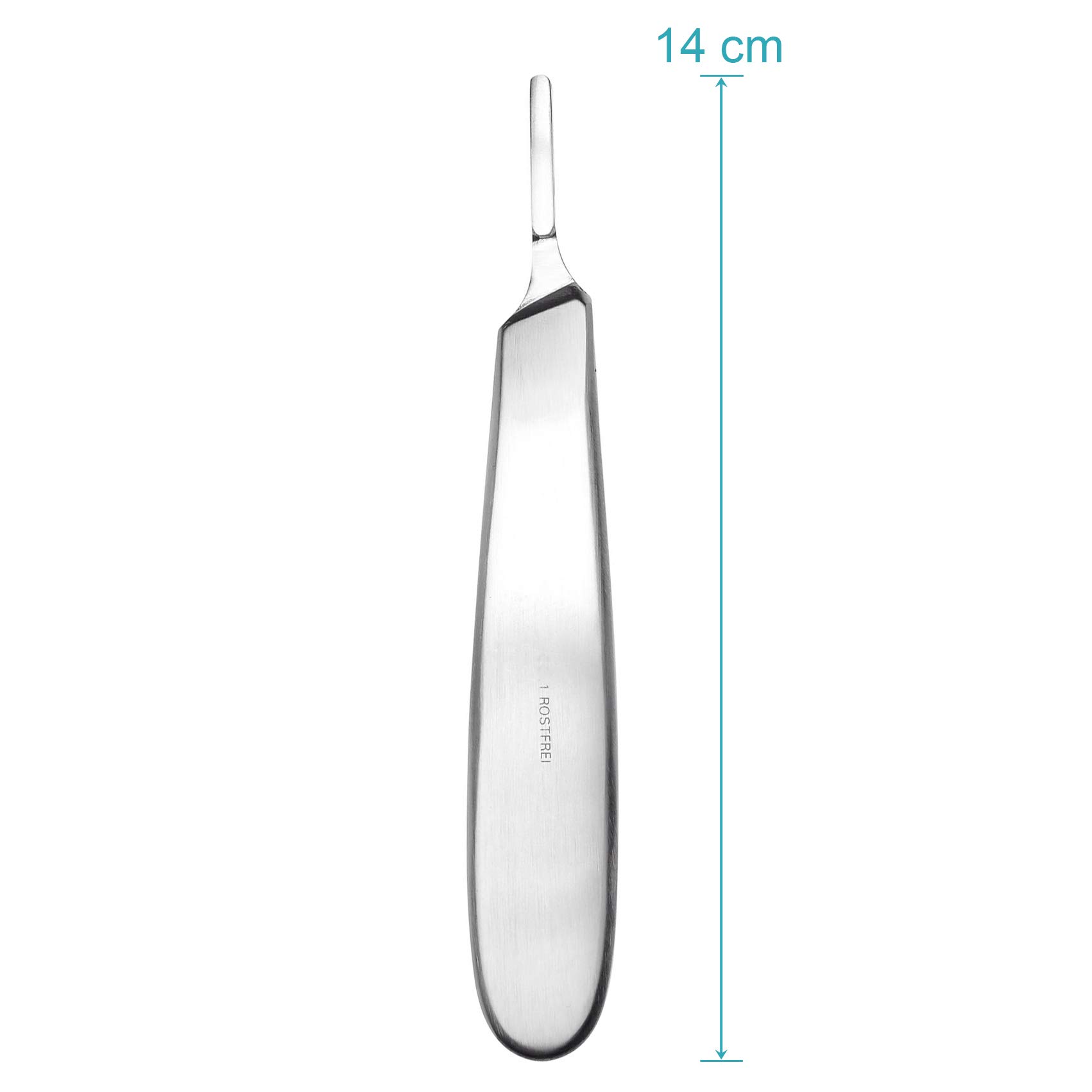 May Set - 100 Stück Skalpellklingen Figur 23 aus Karbonstahl - Ersatzklingen einzeln steril verpackt + 1 x May - Skalpell-Halter - Edelstahl