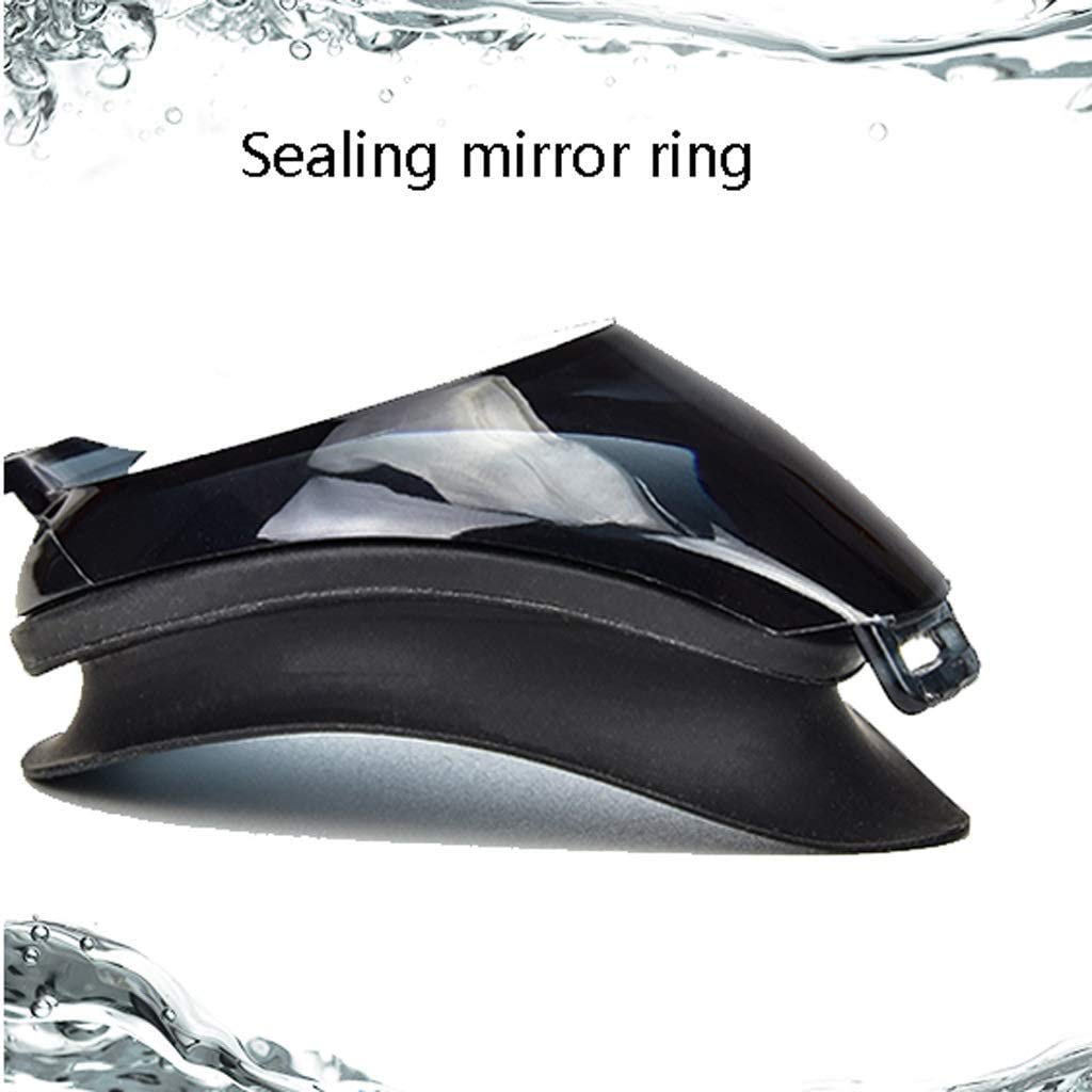 Schwimmbrille, Flachglas-Schwimmbrille, kein Auslaufen, Anti-Fog-UV-Schutz, HD-Anti-Fog-Brille, Schwimmbrille für Erwachsene, geeignet für Erwachsene, Männer, Frauen, Kinder, Kinder, 6 Farben (D)