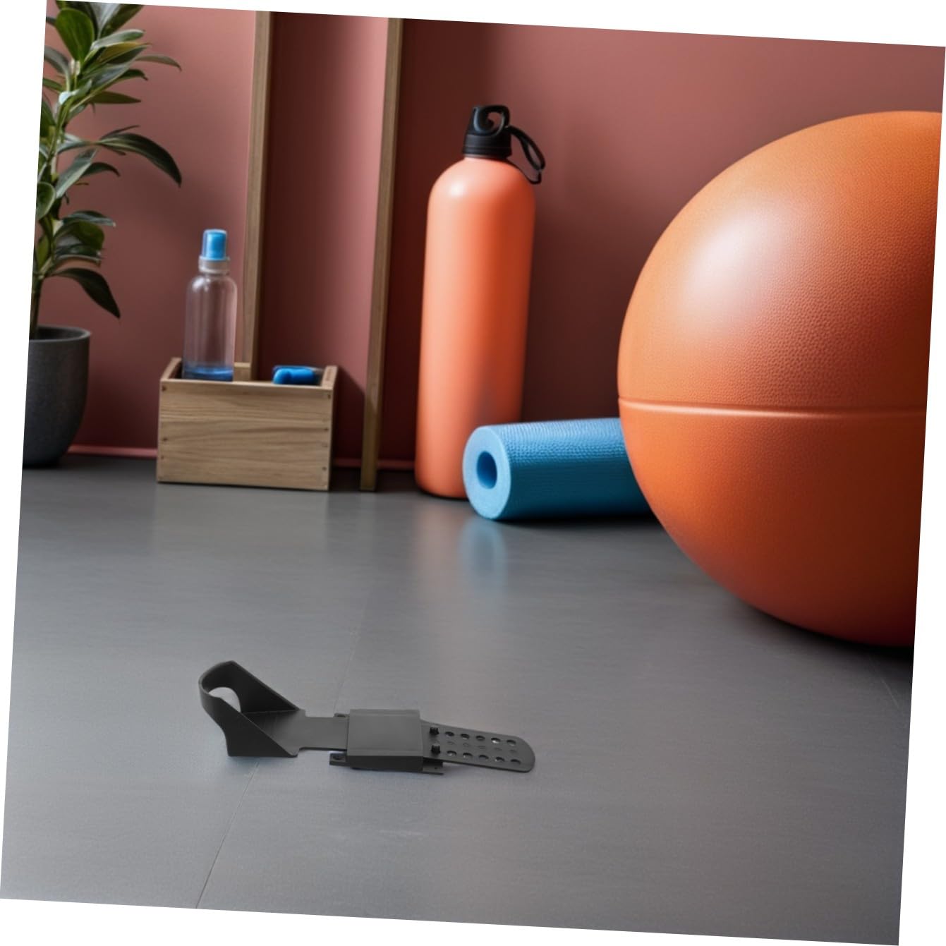 DOITOOL Rudermaschinenpedale Ersatz Kunststoff Fußplatte Großzügig rutschfest Verstellbar Kompatibel für Indoor Rudergerät Fitness Zubehör