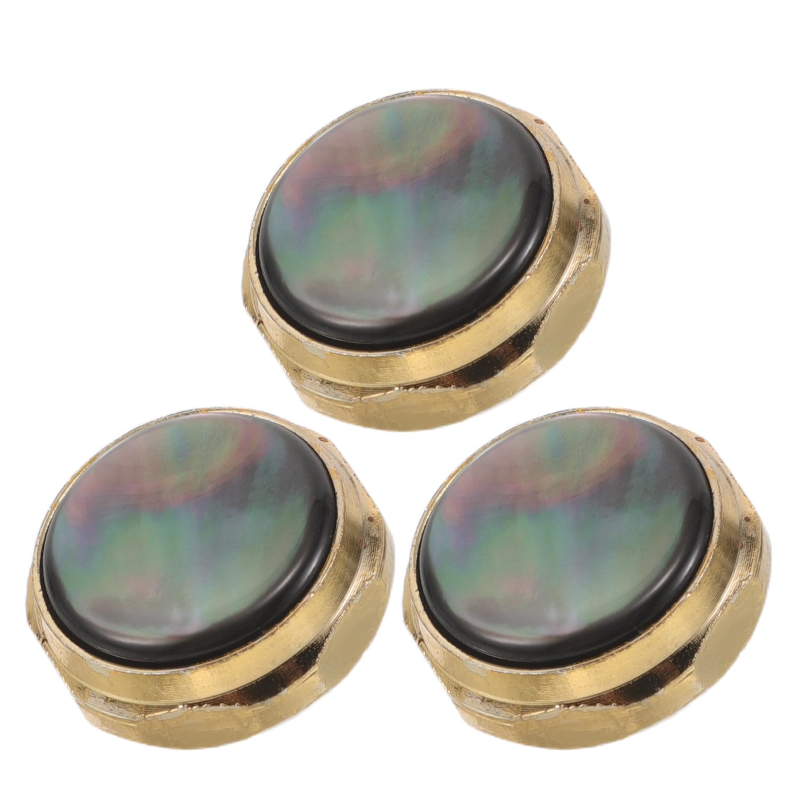 Gatuida Lot de 3 boutons de piston pour trompette et cornet, accessoires de réparation d'instruments de musique, noirs