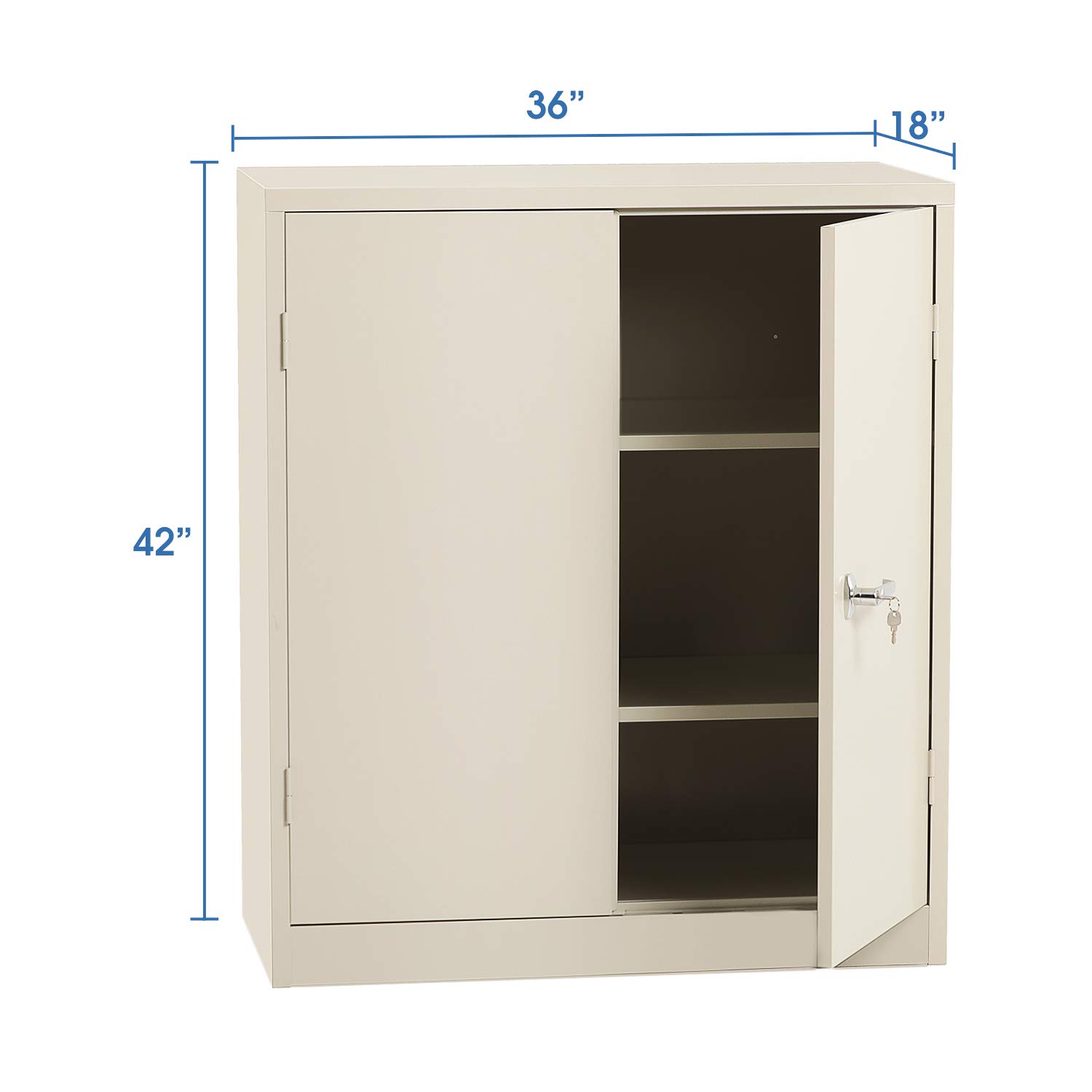 Metal Storage Locking Steel Storage 42”, Greenvelly