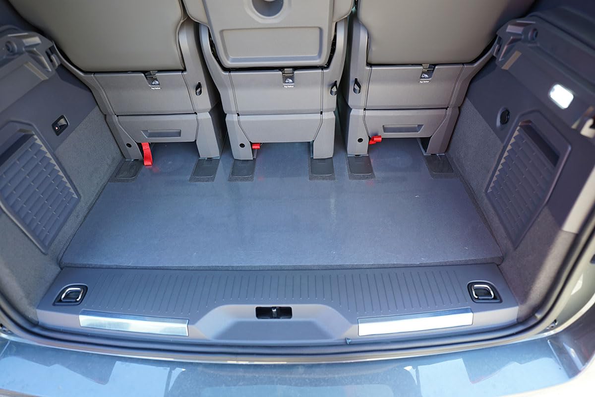 MTM Kofferraumwanne kompatibel mit Volkswagen T7 Multivan (auch eHybrid/PHEV) 10.2021-, Kofferraummatten Passgenaue mit Antirutsch, Widerstandsfähig, Leicht zu waschen und Geruchsneutral, cod. 10058