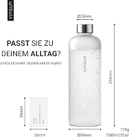 VINSUN Szorítható Ivópalack 650/1000/1500ml Tritan BPA-mentes Sportpalack 3