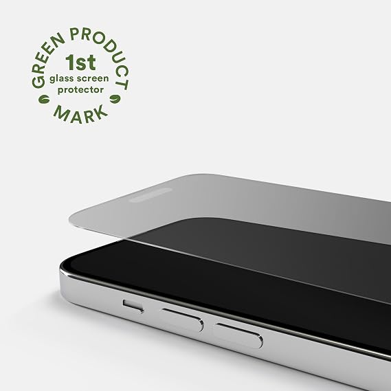 BodyGuardz Pure 3 Privacy Glass Compatible with iPhone 17 and iPhone 16 Devices, 2-Way Privacy Technology, 9H Hardness, Easy Install, Case Friendly - Black Border (for iPhone 17 Pro Max / 16 Pro Max - 6.9 inch)