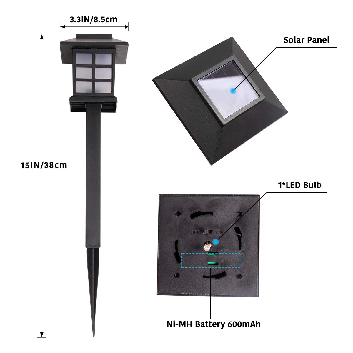 LED Solar-Garten-Wegeleuchten Online Kaufen