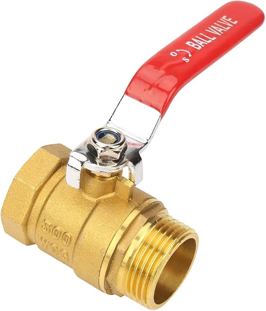 Brass Ball Valve 1" BSP DN25 Level Handle Male and Female Thread Valve