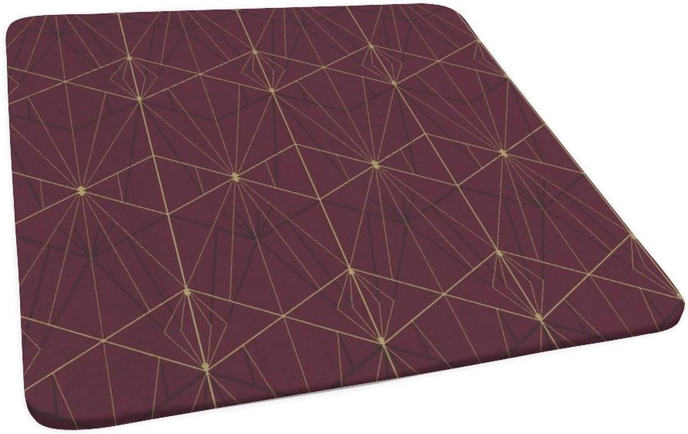 Nappe carrée bohème rétro 30x30 pouces à bords élastiques pour table de cuisine