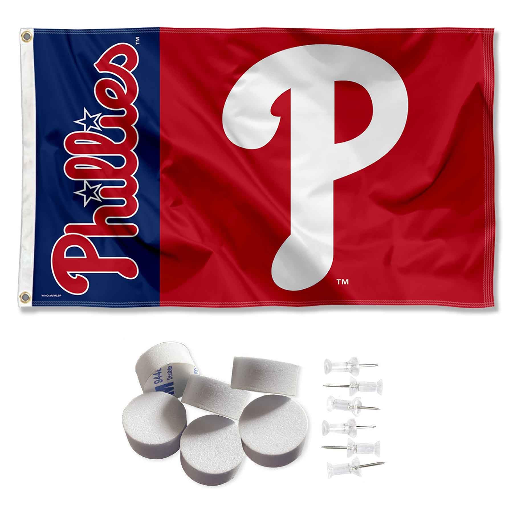 Gagliardetto Philadelphia Eagles - Lana 33x81cm Con Logo Ricamato
