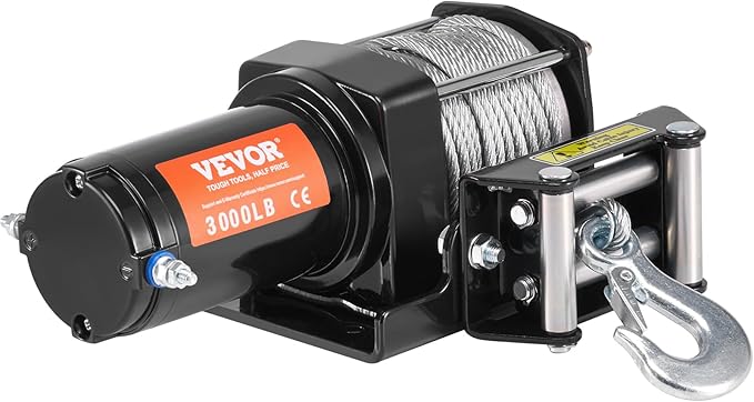 Cabrestante Eléctrico VEVOR 3000 lb 12V con Cable de Acero y Control Remoto miniatura 10