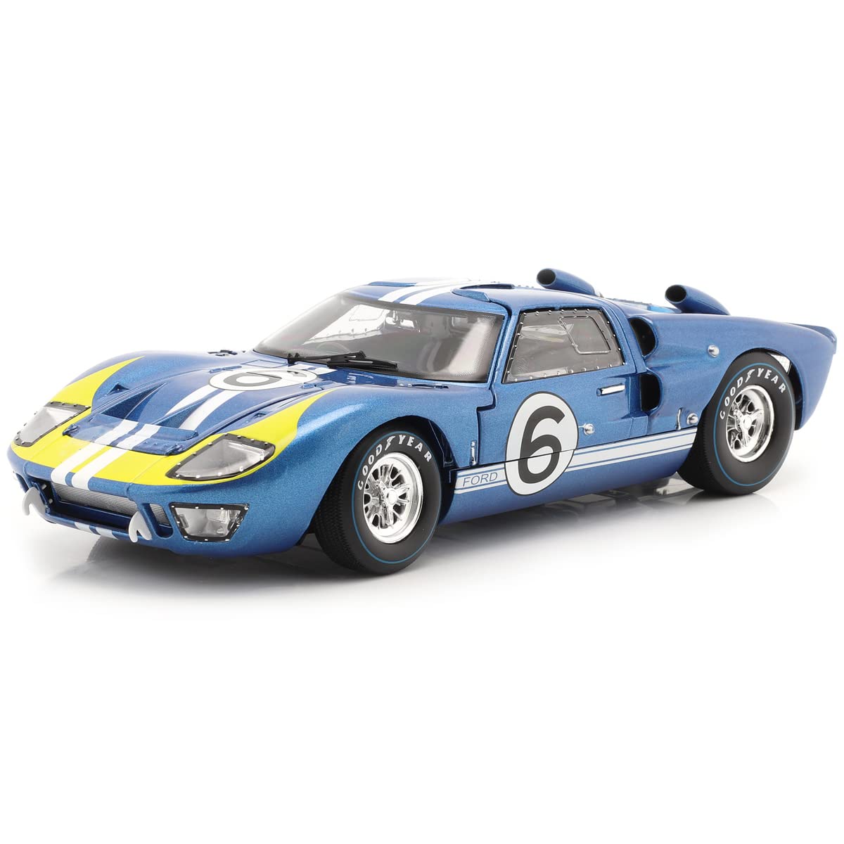 1966 Ford GT-40 MK II フォード gt40 1/18 Miniatura 1966 Ford GT-40 MK II #06 AzulEscala 1:18 Shelby