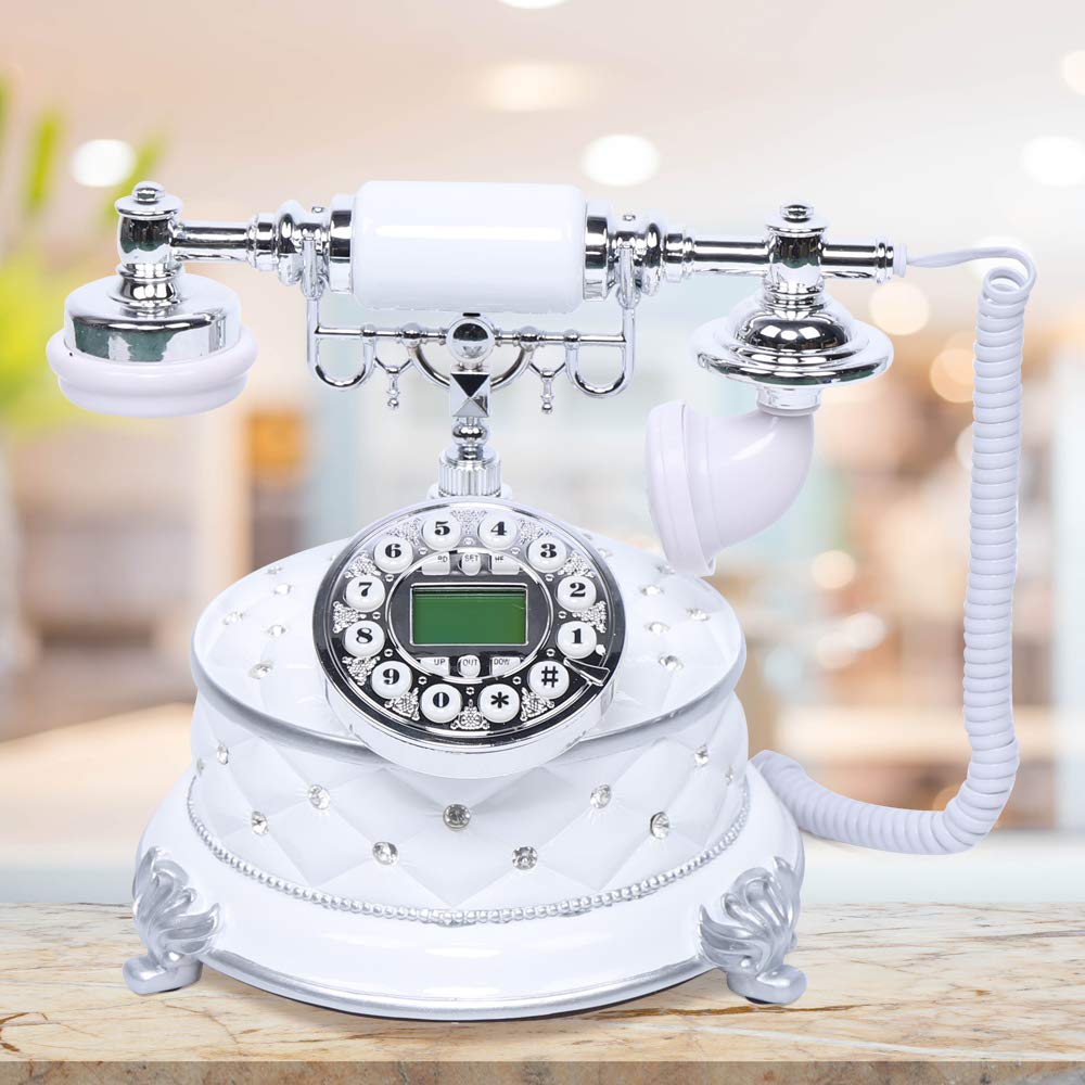 Telefono retrò antico desktop telefono fisso telefono domestico nostalgia decorazione da tavolo telefono FSKDTMF per casa soggiorno