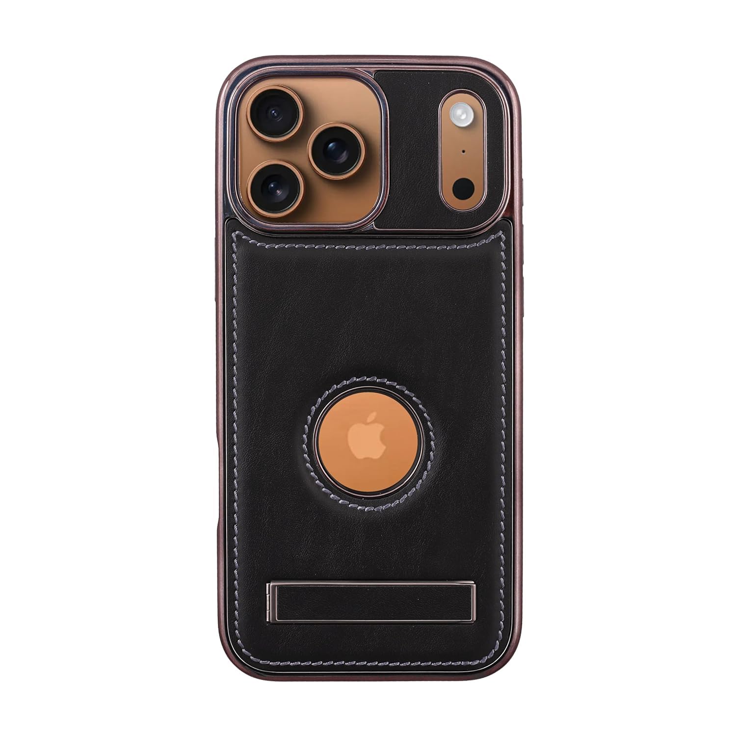 QHOHQ Leather Back Cover for iPhone 17 Pro Max | Luxury Soft PU